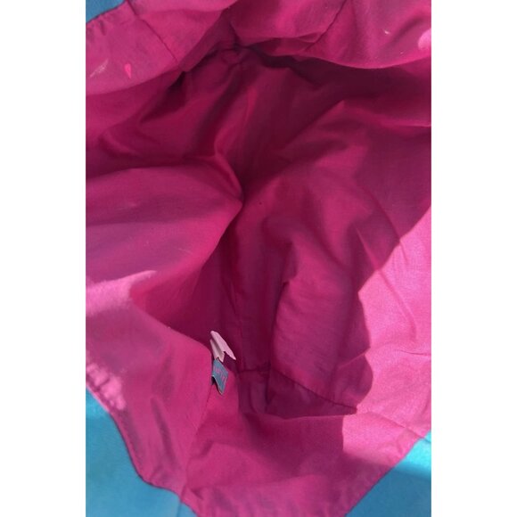 Vintage Polo Ralph Lauren Summer Canvas Tote Bag Purse Pink/Fuchsia & Blue - Picture 14 of 16